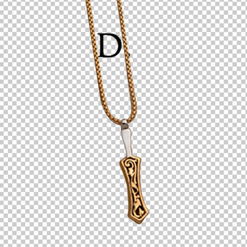 Two-tone steel Khanda and Kirpan pendants on chains - Purchase two or more and receive 25% off!!